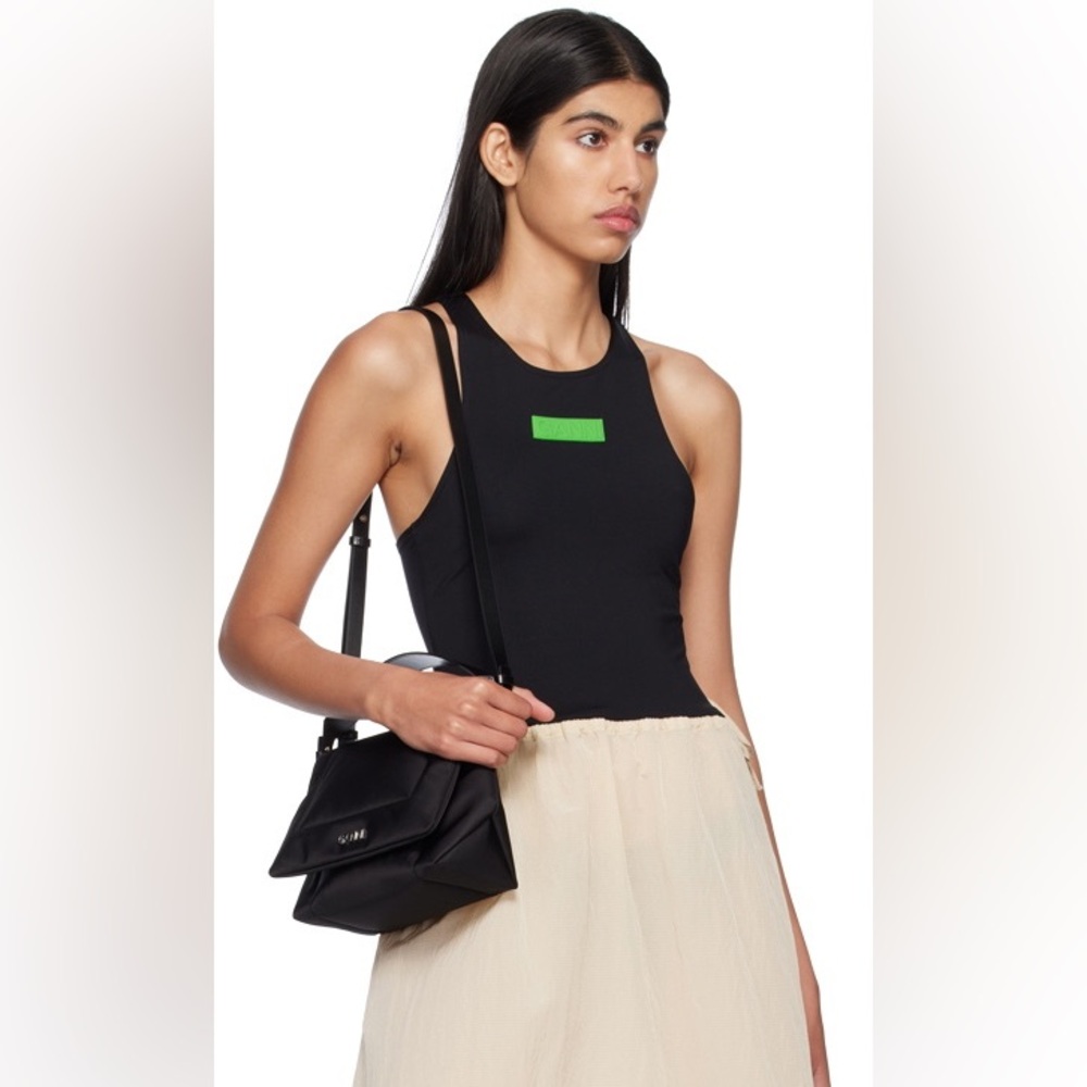 GANNI Black Small Pillow Bag